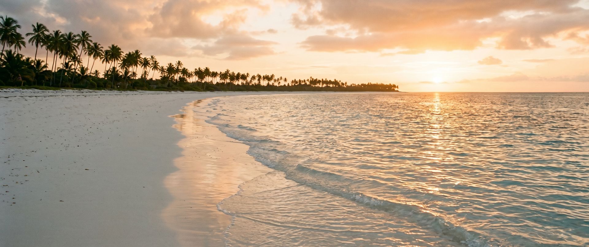 The Kenyan coast at golden hour